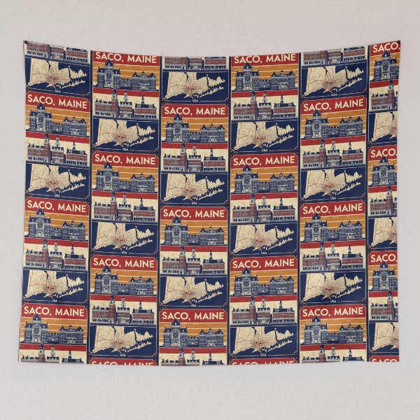 Item preview, Saco Maine 1950s USA Vintage Travel Tourism designed and sold by TravelersGems.