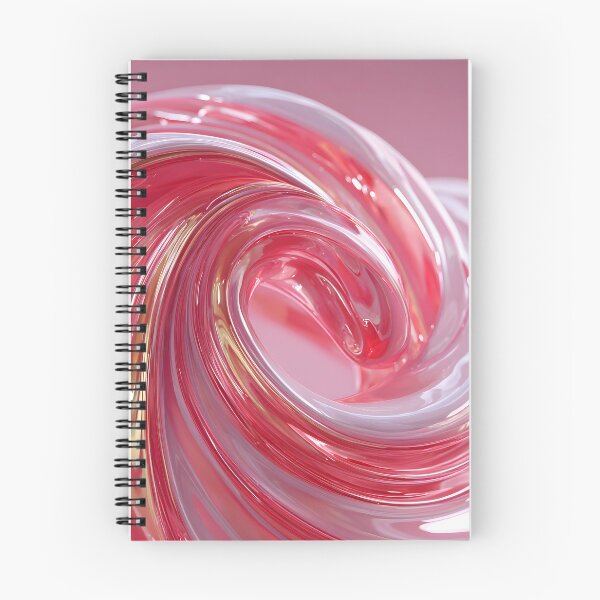 Item preview, Pink Liquid Glass Swirl Abstract with Glossy Fluid Waves designed and sold by daila70.