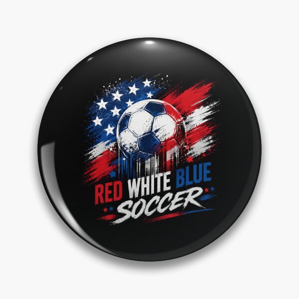 Item preview, Red White Blue USA Soccer Fan Pride Gift designed and sold by CleanDecor.
