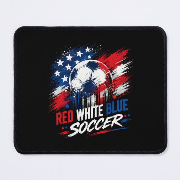 Item preview, Red White Blue USA Soccer Fan Pride Gift designed and sold by CleanDecor.