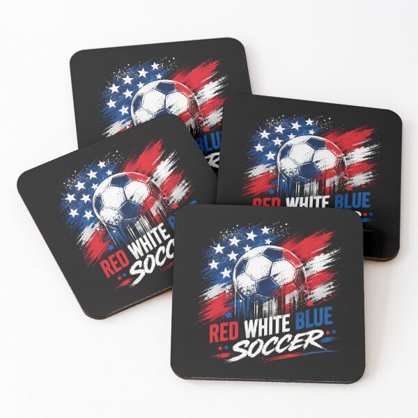 Item preview, Red White Blue USA Soccer Fan Pride Gift designed and sold by CleanDecor.
