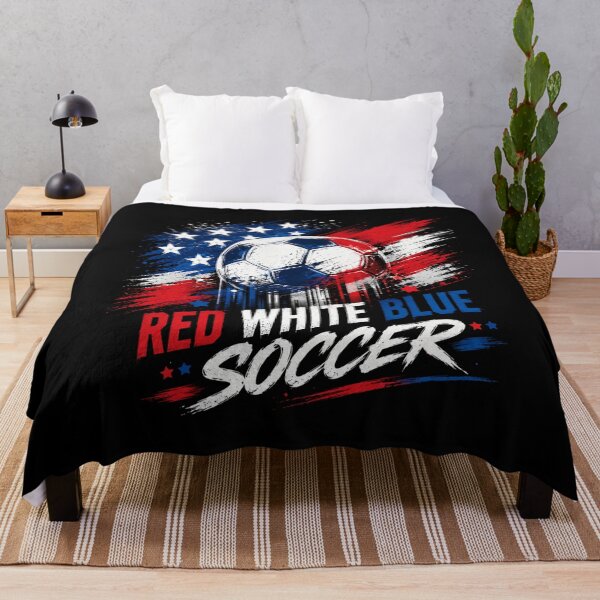 Item preview, Red White Blue USA Soccer Fan Pride Gift designed and sold by CleanDecor.