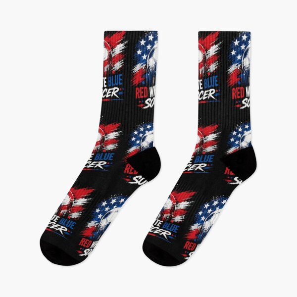 Item preview, Red White Blue USA Soccer Fan Pride Gift designed and sold by CleanDecor.