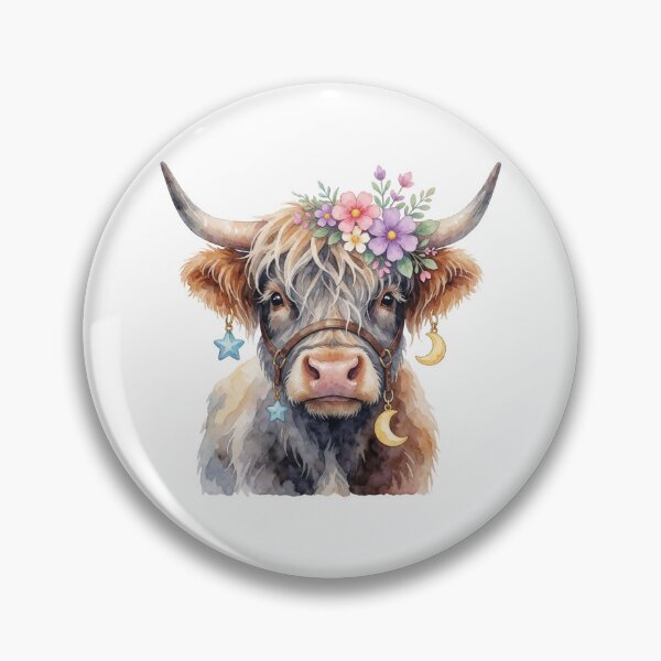 Item preview, Taurus Zodiac Sticker | Highland Cow Astrology Art designed and sold by AillustriaAK.