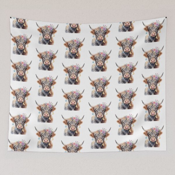 Item preview, Taurus Zodiac Sticker | Highland Cow Astrology Art designed and sold by AillustriaAK.