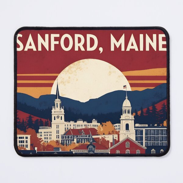 Item preview, Sanford Maine 1950s USA Vintage Travel Tourism designed and sold by TravelersGems.