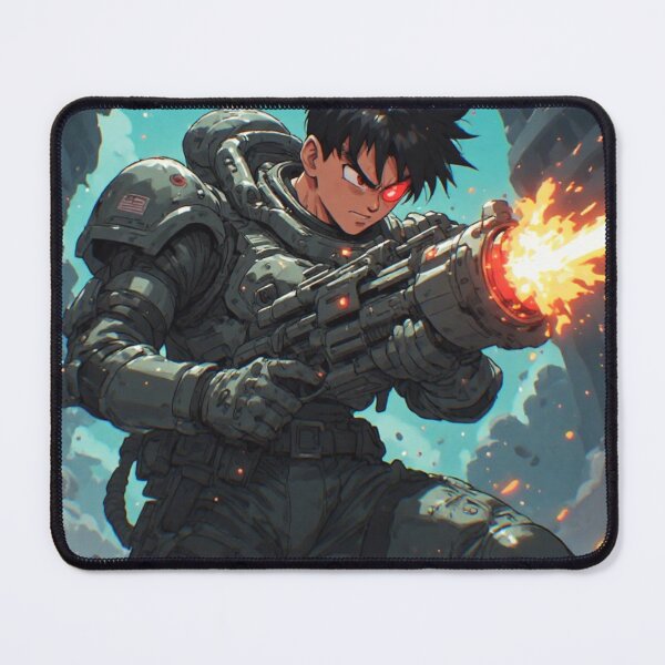 Item preview, Hicks Saiyan Warrior - Retro Anime Sci-Fi designed and sold by Mavila Forge.