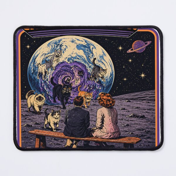 Item preview, Portal to the Cat Dimension Retro Space designed and sold by ATMAS SHOP.