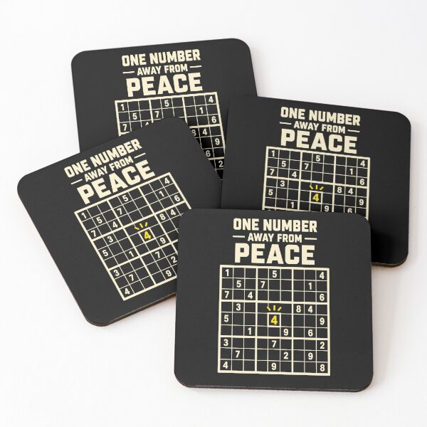 Item preview, One Number Away From Peace Sudoku Puzzle designed and sold by Lyfeinsights.