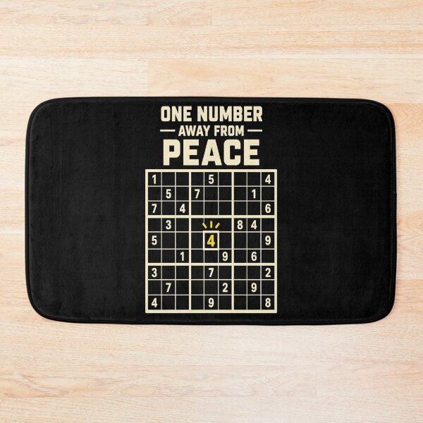 Item preview, One Number Away From Peace Sudoku Puzzle designed and sold by Lyfeinsights.