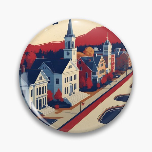Item preview, Cumberland Maine 1950s USA Vintage Travel Tourism designed and sold by TravelersGems.