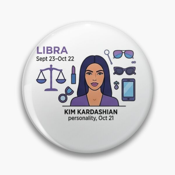 Item preview, Libra Style: Kim Kardashian Modern Zodiac Art designed and sold by layalistoresa.