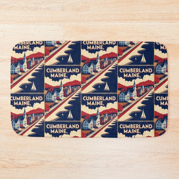 Item preview, Cumberland Maine 1950s USA Vintage Travel Tourism designed and sold by TravelersGems.