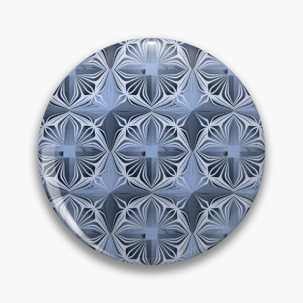Item preview, Blue Geometric Mandala Seamless Pattern designed and sold by SahmatArt.
