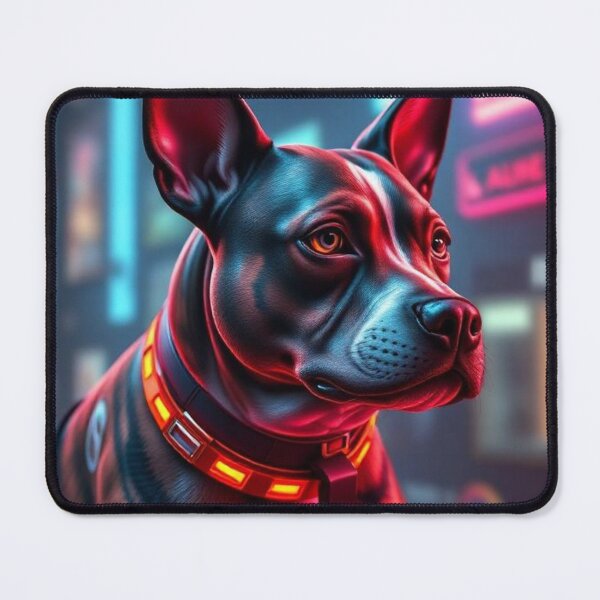 Item preview, Cyberpunk Style Dog | Neon Futuristic Illustration designed and sold by RAISC.