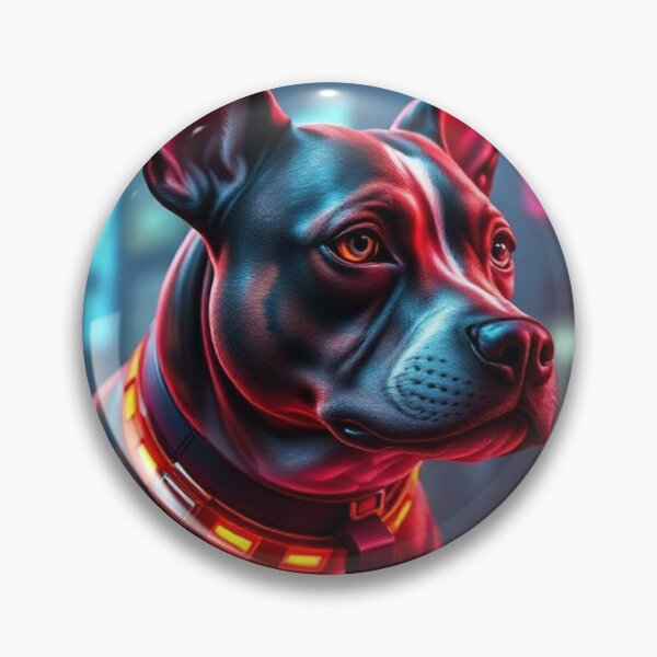 Item preview, Cyberpunk Style Dog | Neon Futuristic Illustration designed and sold by RAISC.