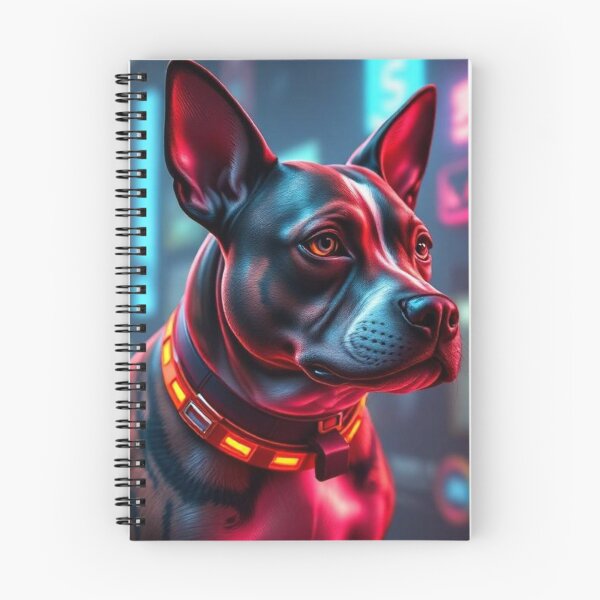 Item preview, Cyberpunk Style Dog | Neon Futuristic Illustration designed and sold by RAISC.