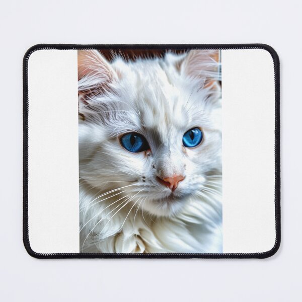 Item preview, Animals - White Persian Cat, Hypnotic Sapphire Gaze designed and sold by DoodyPets.