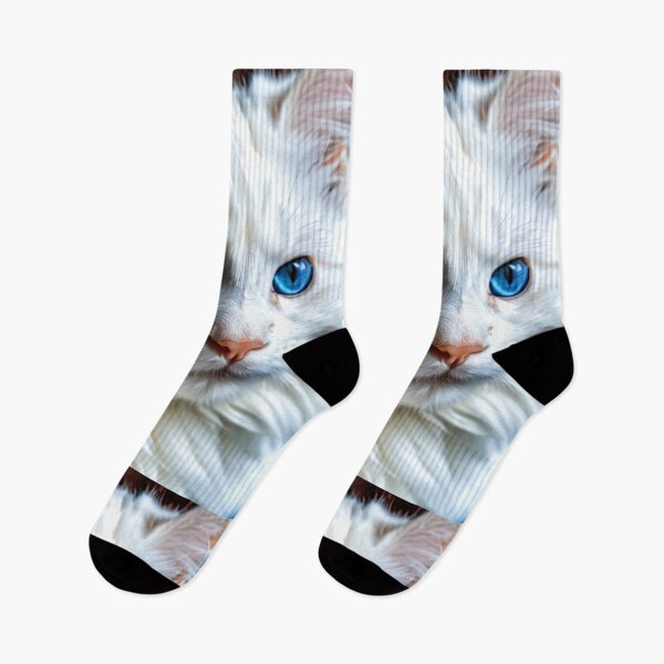 Item preview, Animals - White Persian Cat, Hypnotic Sapphire Gaze designed and sold by DoodyPets.