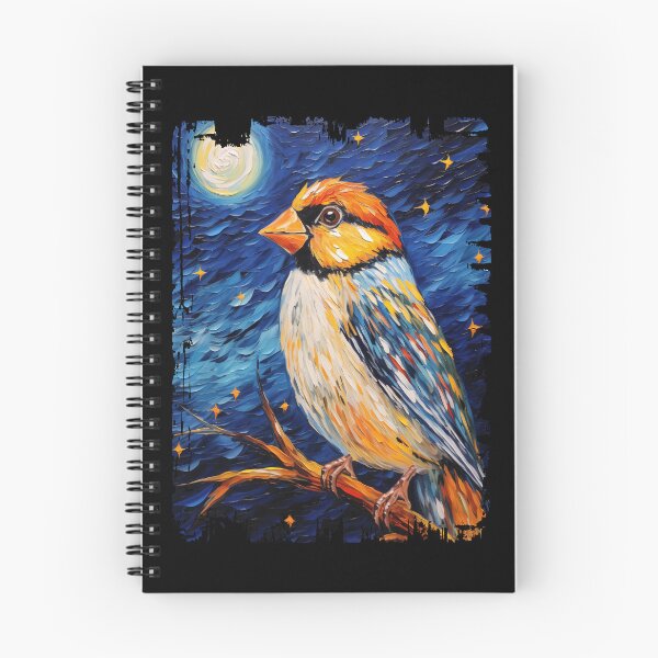 Item preview, Funny Zebra Finch Starry Night Illustration Mom Dad Kids designed and sold by rafaeltto.