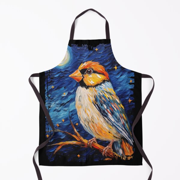Item preview, Funny Zebra Finch Starry Night Illustration Mom Dad Kids designed and sold by rafaeltto.