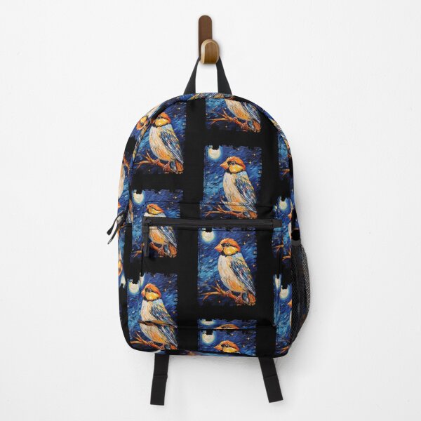 Item preview, Funny Zebra Finch Starry Night Illustration Mom Dad Kids designed and sold by rafaeltto.