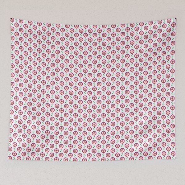 Item preview, Retro Flower Folk Art Vibrant Color Gradient Graphic designed and sold by ZorianArt.