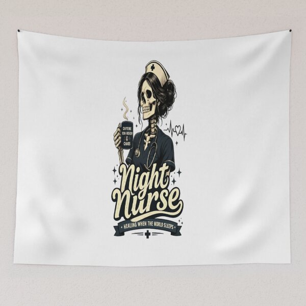 Item preview, Night Nurse – Healing When The World Sleeps designed and sold by CatLovers Studio.