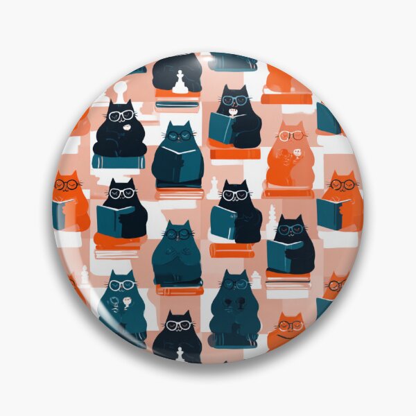 Item preview, Chess Piece Cats Pattern | Cute Cat Chess Characters for Chess Lovers designed and sold by VieUnique.