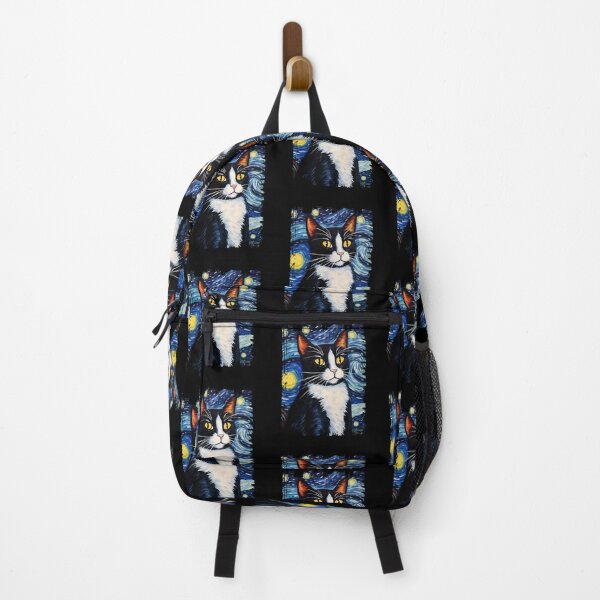 Item preview, Funny Tuxedo Cat Starry Night Illustration Mom Dad Kids designed and sold by rafaeltto.
