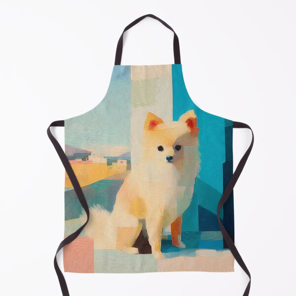 Item preview, Pomeranian by the Village, Coastal Light designed and sold by ThingsCatsDo.