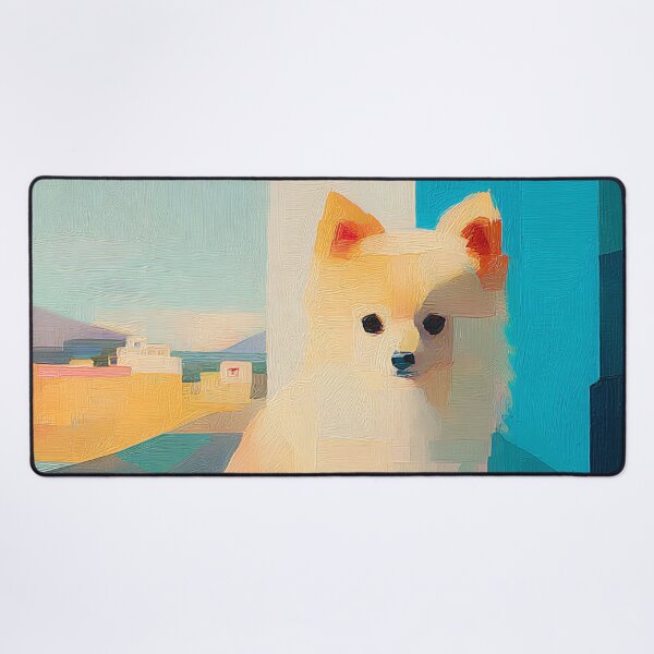 Item preview, Pomeranian by the Village, Coastal Light designed and sold by ThingsCatsDo.