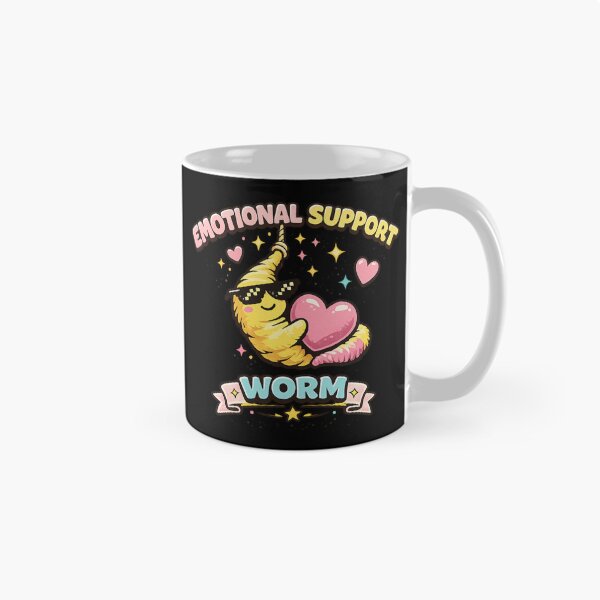 Item preview, Emotional Support Worm Cute Comfort Character Meme designed and sold by PunchDrop.