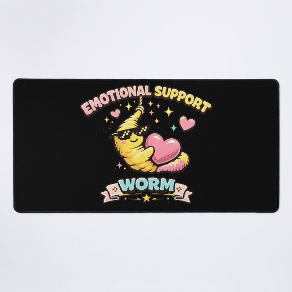 Item preview, Emotional Support Worm Cute Comfort Character Meme designed and sold by PunchDrop.
