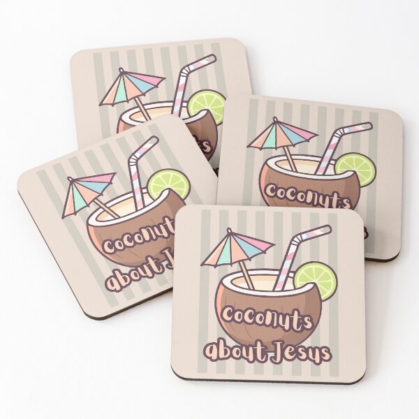 Item preview, Coconuts About Jesus Love Co Co Nuts Tropical Drink Beach Summer Cocktail designed and sold by Forevermore.