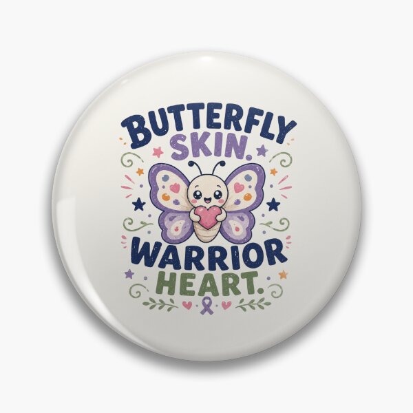 Item preview, Butterfly Skin Warrior Heart - Epidermolysis Bullosa Awareness designed and sold by BlackSector77.