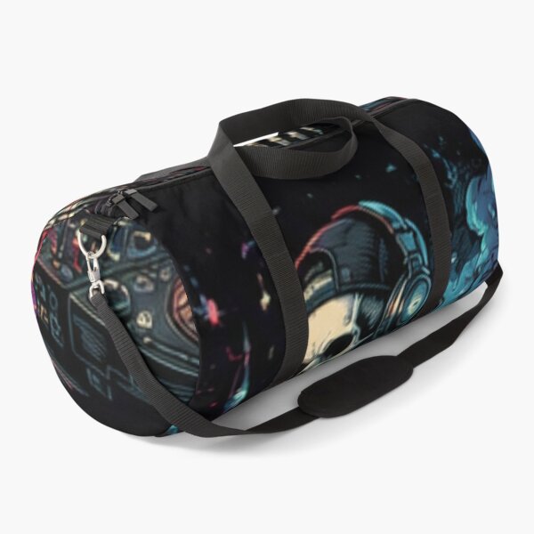 Item preview, Skeleton DJ Mixing Music Neon Nightclub Graphic designed and sold by SkeletonMood.