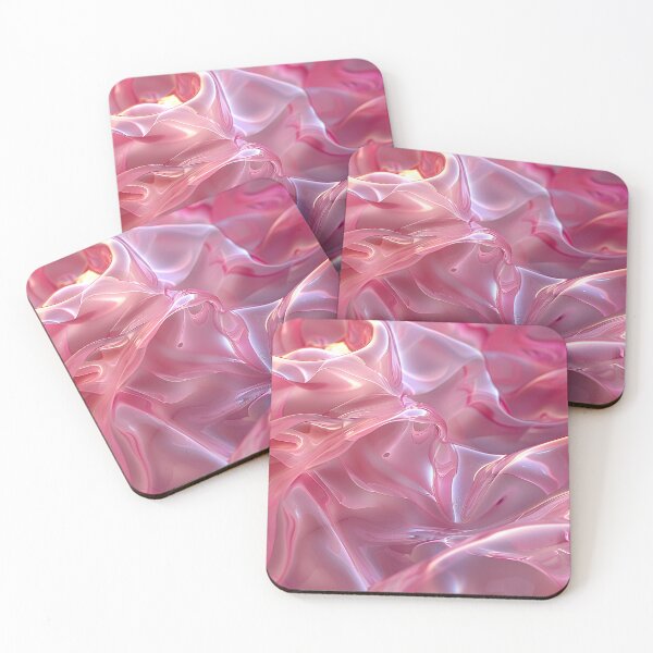 Item preview, Pink Glossy Fluid Abstract with Soft Light Reflection Texture designed and sold by daila70.