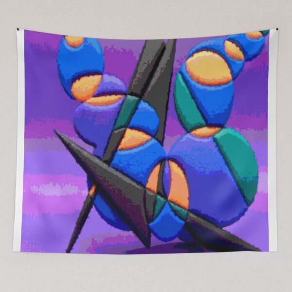 Item preview, symbols dark rough C colorful geometric abstract design designed and sold by SmashingDeals.