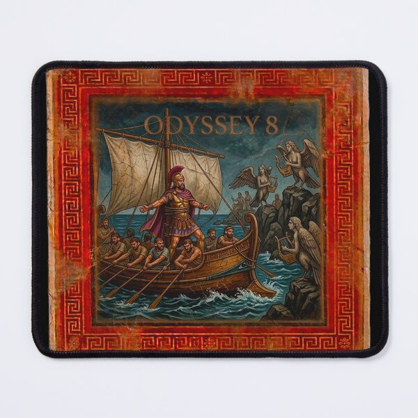 Item preview, Odyssey 8 Sirens Song Ancient Greek Fresco Art designed and sold by codex antique.