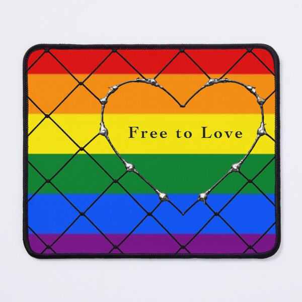 Item preview, Free to Love/ Rainbow Pride Heart Desing designed and sold by GDNA.