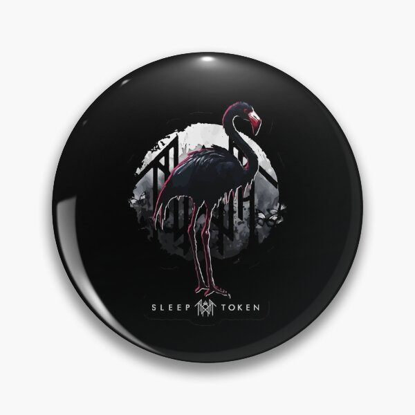 Item preview, Token Dark Flamingo Moon Logo Art designed and sold by Politicide.