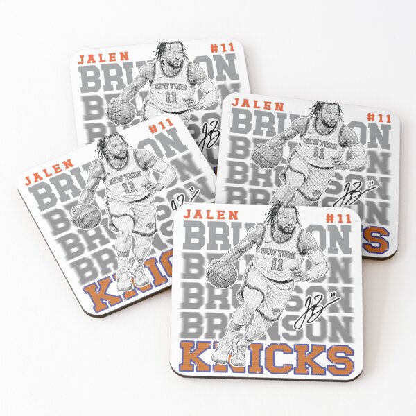 Item preview, Jalen Brunson New York Knicks Halftone Basketball Poster Style Graphic designed and sold by thepixfactory.