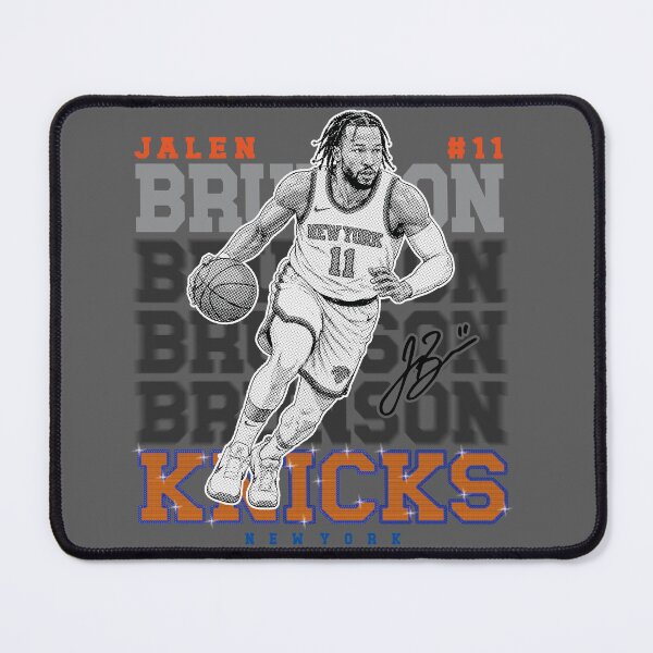 Item preview, Jalen Brunson New York Knicks Halftone Basketball Poster Style Graphic designed and sold by thepixfactory.