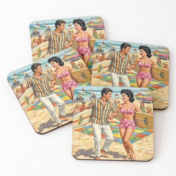 Item preview, A Musical Beach Party Adventure – Beach Blanket Bingo Fine Art Print designed and sold by Art's Diner.