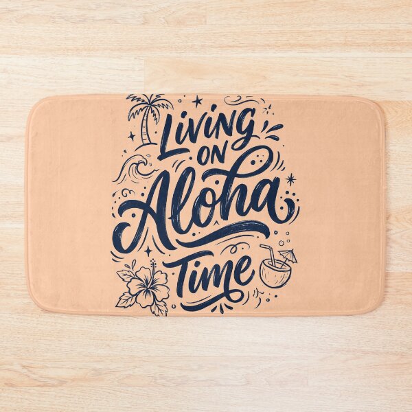 Item preview, Living on Aloha Time – Hawaiian Vibes Design designed and sold by Sea Gem.