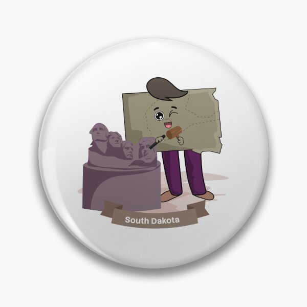 Item preview, South Dakota Mount Rushmore Sculptor Cute Cartoon Character designed and sold by Travel.Art.