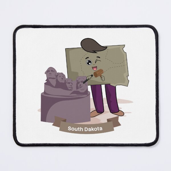 Item preview, South Dakota Mount Rushmore Sculptor Cute Cartoon Character designed and sold by Travel.Art.
