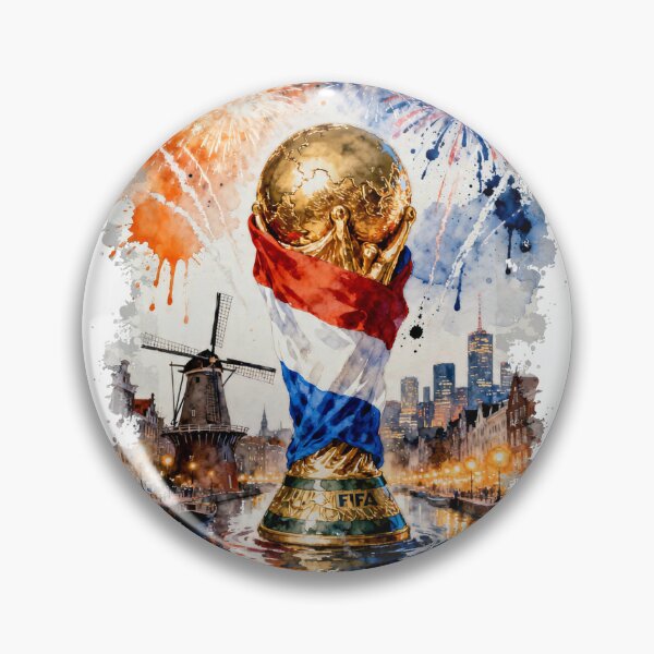 Item preview, Netherlands Flag with Landmark designed and sold by floverglowstudio.