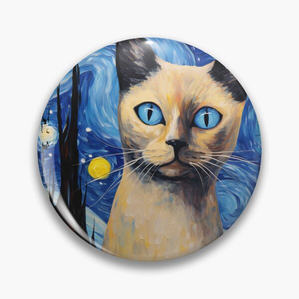 Item preview, Funny Tonkinese Cat Starry Night Illustration Mom Dad Kids designed and sold by rafaeltto.
